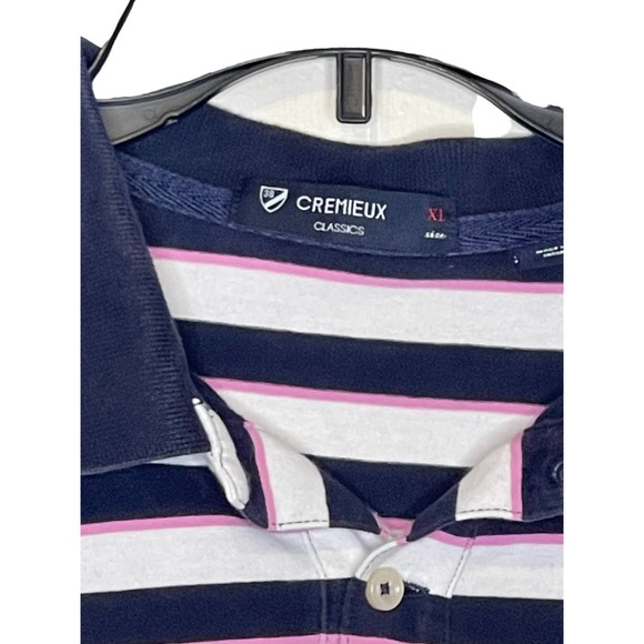 Daniel Cremieux Men's Polo Classic Embroidered Striped Short Sleeve Oversized XL - Picture 2 of 10